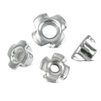 90Pcs M3-M8 Four Prong T-Nuts Kit, Blind Insert Captive Nuts for Wood Furniture, Assorted Woodworking Hardware