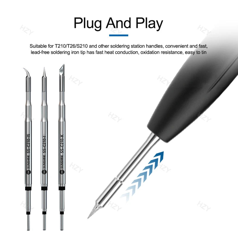 RELIFE Super Fine C210 T245 C245 Soldering Tips C115 Soldering Iron Tip for GVM T210 GVM T115 Professional Soldering Station