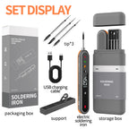 Type C USB Wireless Soldering Iron Digital Display Intelligent Temperature Control high-power Electric Solder Irons Welding Tool