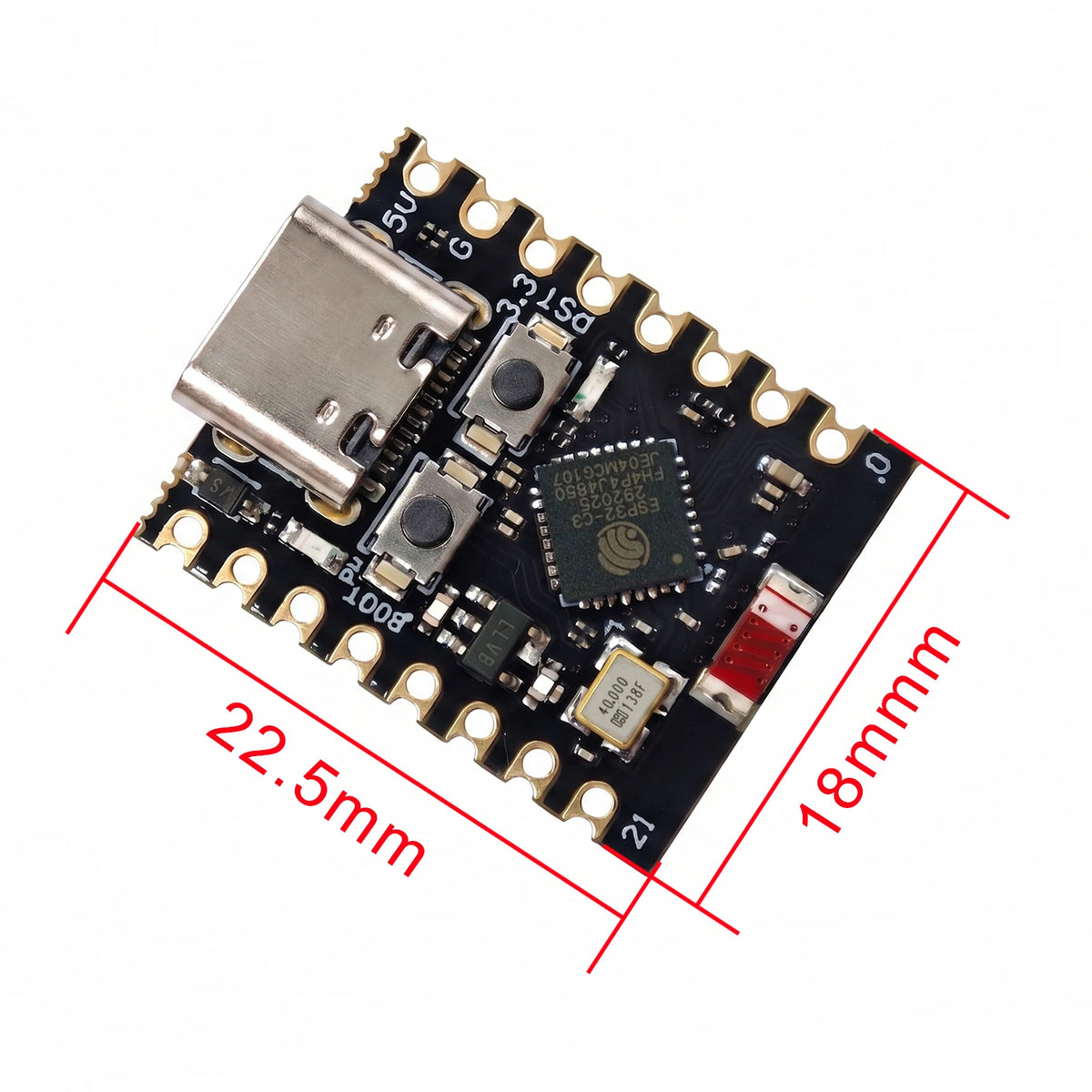ESP32-C3 SuperMini Development Board WiFi Bluetooth-Compatible RISC-V Type-C for Arduino IOT Smart Home Compact Module Low Power