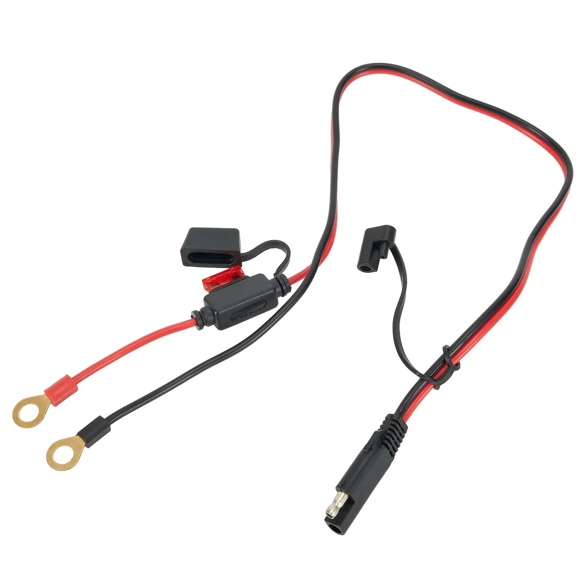 SAE Terminal Battery Power Cable Motorcycle Outdoor Gear Essentials 10A Fuse 12V 2 Feet Red/black SAE Connector