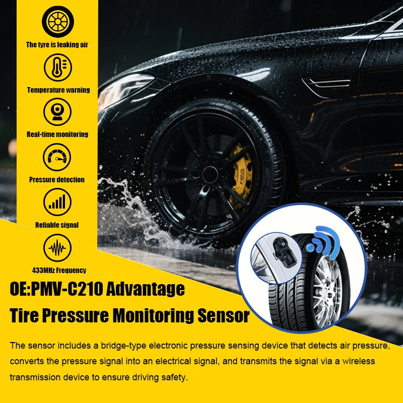 1/4PCS Tire Pressure Monitoring Sensor TPMS 4260742020 For Citroen C1 Lexus CT ES GS IS LS Series Compatible With PMV-C210