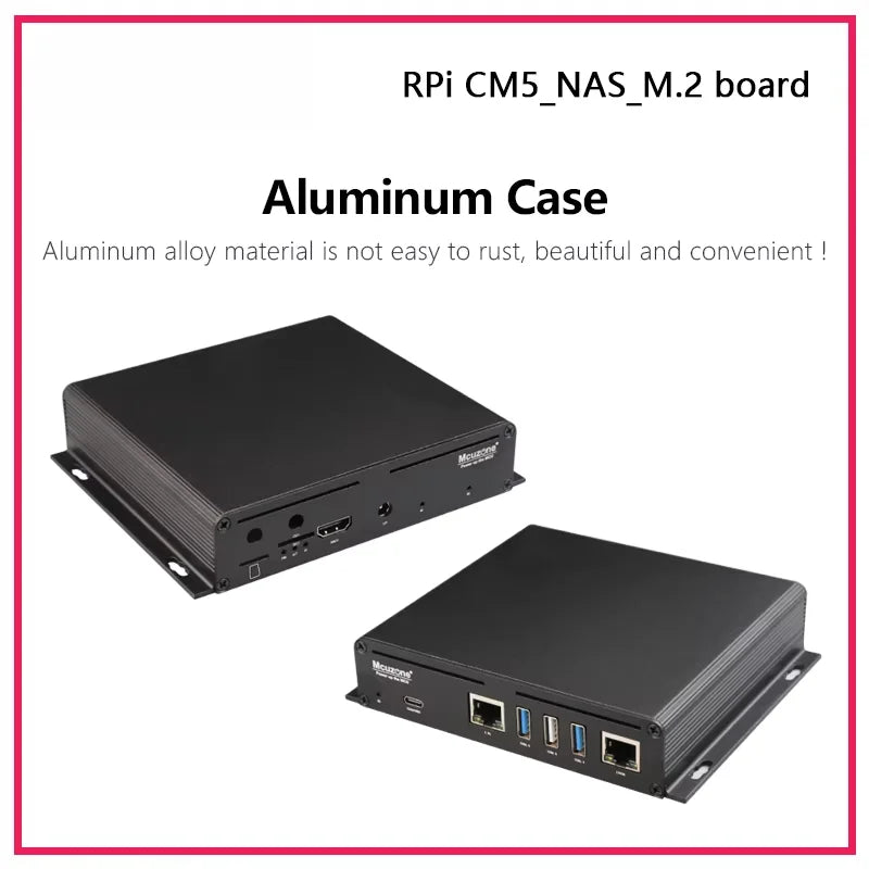 Raspberry Pi CM5_NAS_M.2 board,3* NVME ssd, M.2 support 22110 2280 2242,2.5Gbps ETH and GIGA ethernet, OpenMediaVault,4*PCIE
