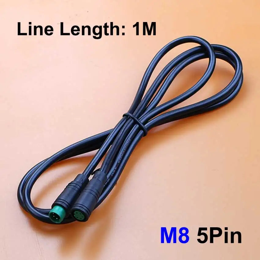 1pcs M6 M8 2 3 4 5 6 Pin Electric Bicycle Butt Joint Plug For Ebike Display Cable Male to Female Waterproof Aviation Connector