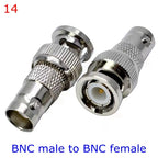 Q9 BNC Male Female Connector Tee Type 3Way Splitter BNC To BNC Male Female 90 Degree Right Angle Brass RF Coaxialc