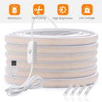 DC5V COB LED Strip With Switch 320Leds/m Flexible Neon Light USB Power Waterproof FOB LED Lights 3000K-6000K Ribbon Tape