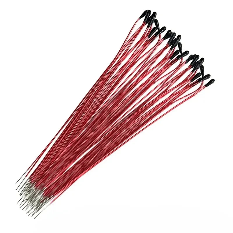 10PCS High Precision NTC Thermistor MF52B 10K 50K 100K B3950 1% 5% 6CM Probe for 3D Printer HVAC Temperature Control