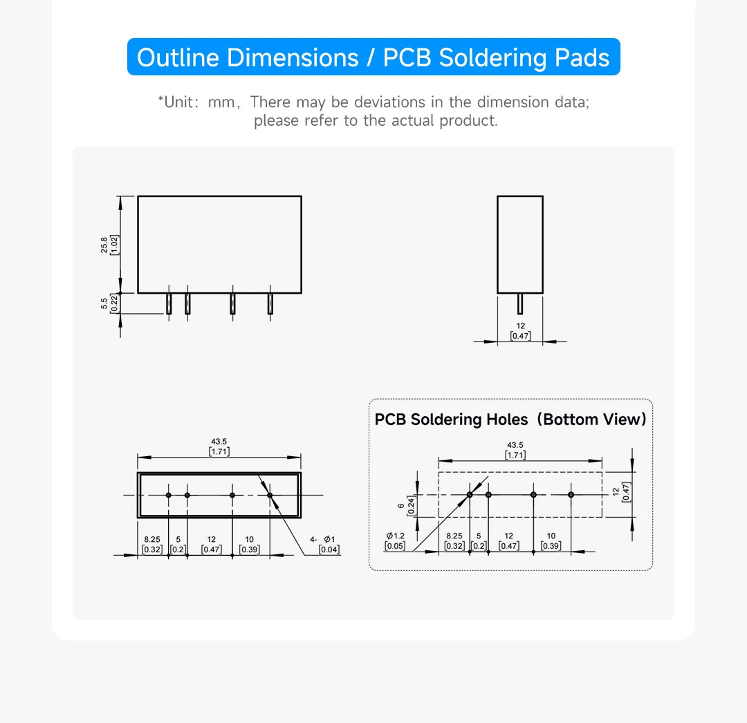 ENMG PCB Pin - Type Solid - State Relay PM5D  3 - 32Vdc Non - Contact, DC - DC Control (5A 24V Compatible)
