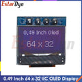 0.49 Inch OLED Display LCD Module White 0.49" Screen 64x32 I2C IIC Interface SSD1306 Driver for AVR STM32