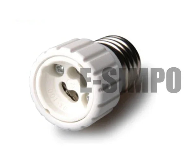 2pc E27 to GU10 Adapter E26 to Gu10 LED Spotlight Lamp Base Converter Ceramic High Temp Resist Gu10 Halogen Light Socket Adapter