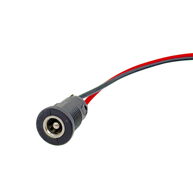 5.5*2.1mm/5.5*2.5mm 10A High Current DC Power Socket DIY Waterproof Connector with Nut Snap / 15cm Wire / Waterproof Cap