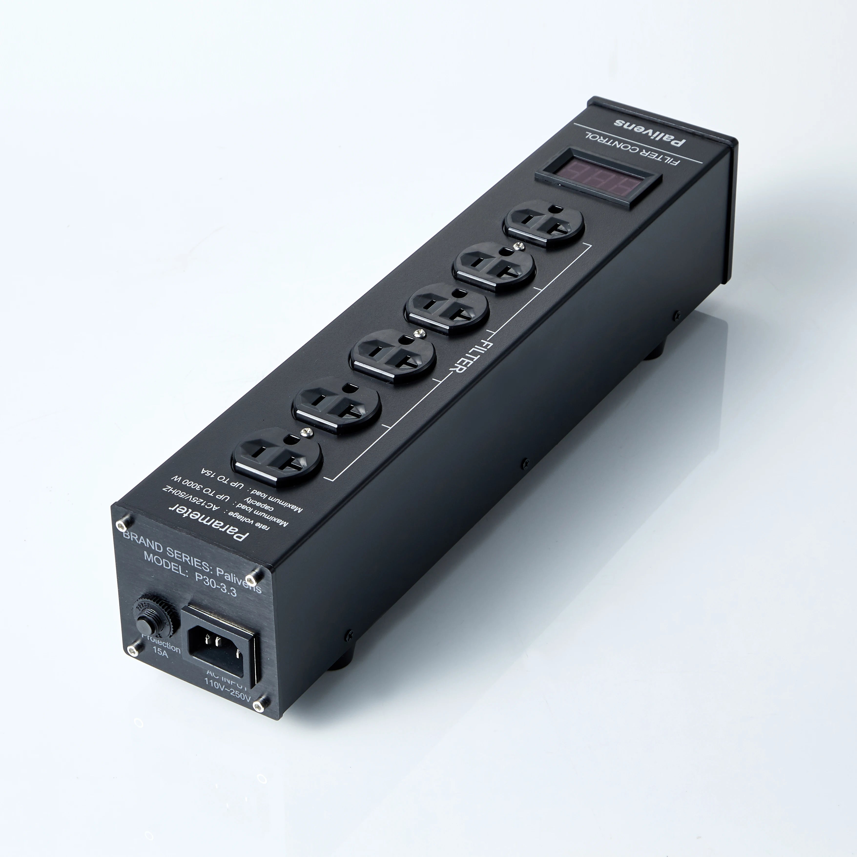 Pailvens power filter power board high fidelity isolation anti-interference filter socket, LCD screen surge protection model P30