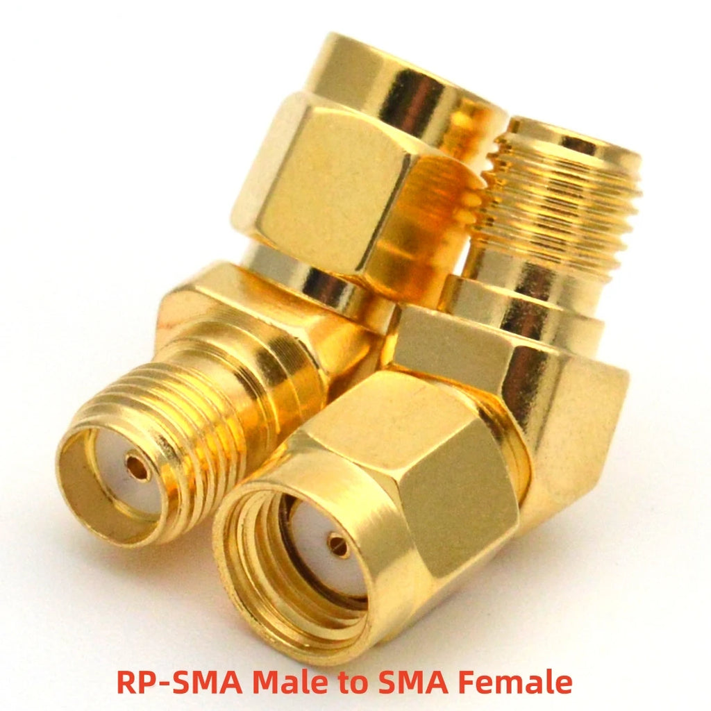 100PCS/Lot Wholesale SMA Male to SMA Female Adapter 135 Degree 45 Bevel Connector RP-SMA to RP SMA for WIFI Race Goggle Antenna