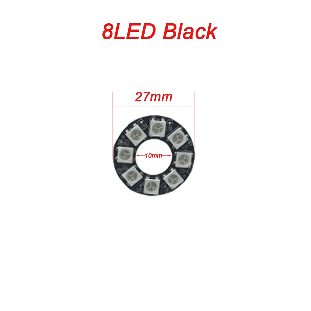 WS2812B Addressable Led Pixel Ring 8/16/24/35/45/60Leds WS2812 5050 RGB Led Diode Ring Color IC Built-in LED