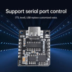 CX1000AM Serial Port Control MP3 Voice Playback Module 32Mbits Microcontroller WAV Voice Broadcast Custom Audio Module