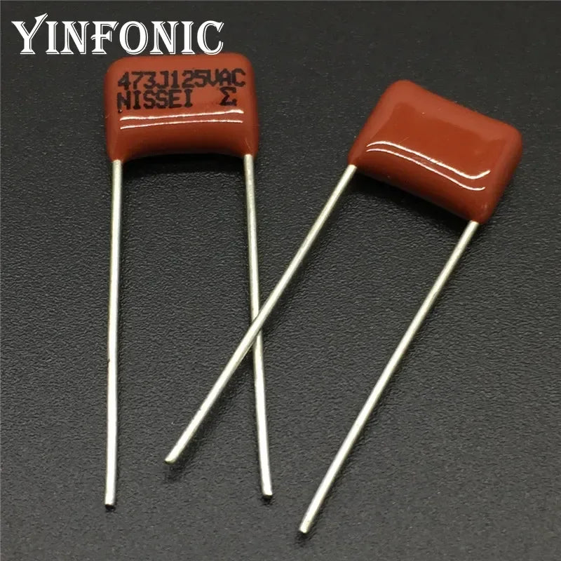 10Pcs/100Pcs Japan NISSEI CBB Capacitor MMD 125V 473J 5% 0.047uF 47nF Pitch=7.5mm Metallized Polyester Film Capacitor