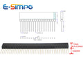 5pcs 2.54mm PC104 1x40P Single Row Straight Female pin connector Long Pin 12.2/14.8mm PCB Strip Connector Female Header Socket