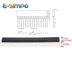 5pcs 2.54mm PC104 1x40P Single Row Straight Female pin connector Long Pin 12.2/14.8mm PCB Strip Connector Female Header Socket