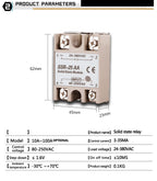 Relay Solid State Ssr Rele 220V Module Modulo Voltage Smart 24V Relè Switch Contactor Reley Heatsink 40 10A 40A Din 25A Ssd 40Aa