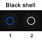 16/19/22mm Two Color Waterproof Metal Push Button Switch LED Light Momentary Latching Car Engine Switch 5V 12V 24V 220V Red Blue