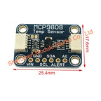 1PCS MCP9808 High Precision I2C Digital Temperature Sensor Breakout Board High Accuracy Temperature Detection Module