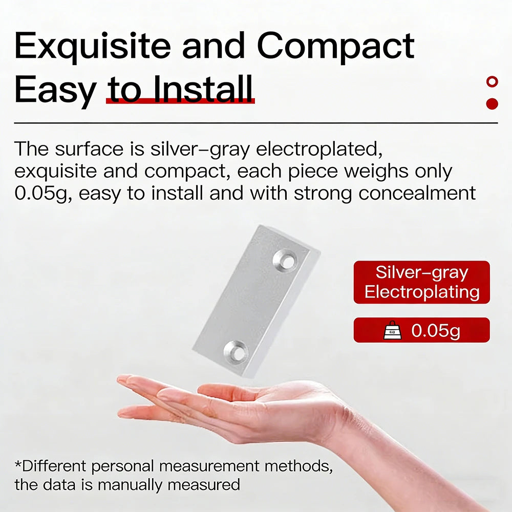 5PCS MC-52 Wired Magnetic Door Contact Switch Alarm Sensor NC NO Reed Switch for Door Window Security