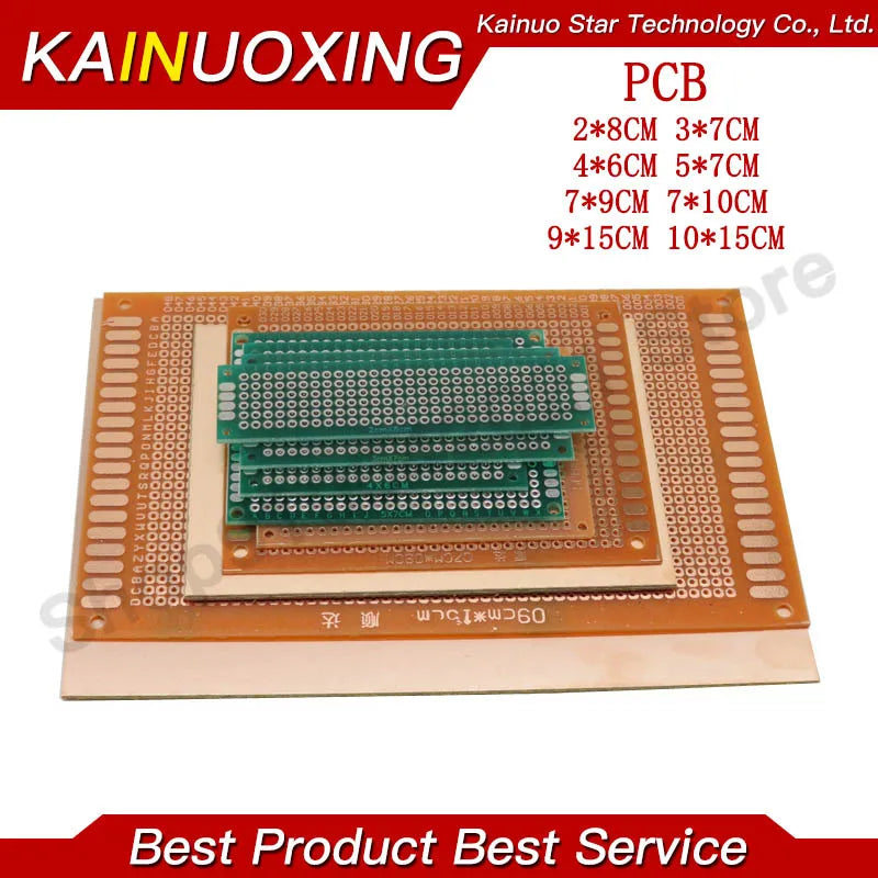 5PCS Single Side Copper Universal PCB Board 2×8/3×7/4×6/5×7/7×9/9×15/10×15cm Prototype Perfboard For Arduino DIY