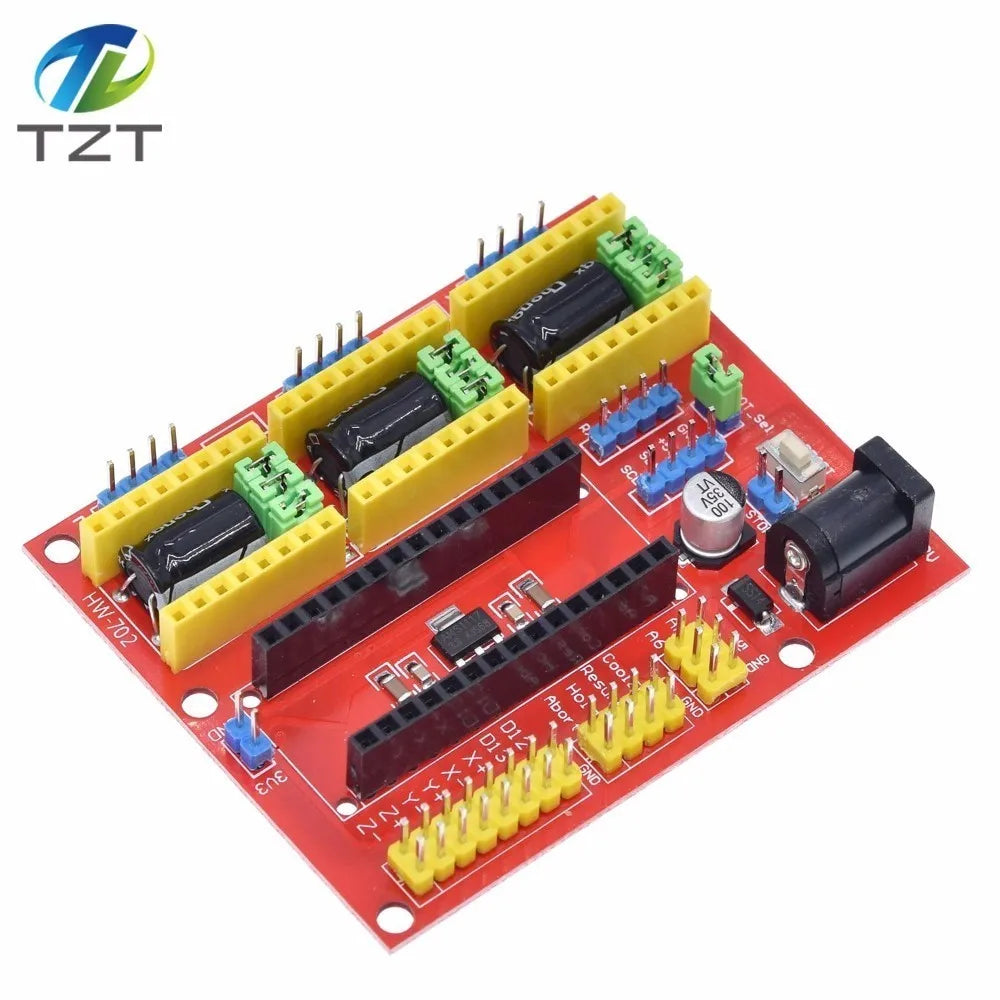 DIYTZT 1/3PCS New CNC Shield V4 Engraving Machine / 3D Printer / A4988 Driver Expansion Board for arduino DIY KIT