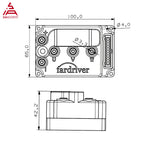 Fardriver ND72260 MiNi12 72V 260A BLDC Hall Sensor Programmable Small Controller For 1500W Electric Motorcycle Scooter