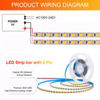 5V 2835 LED Strip Light Ultra Thin 3mm 5mm PCB 1 LED Cut 2835 120LEDs/m 8mm Flexible Tape IP21 Not Waterproof Warm Natural White