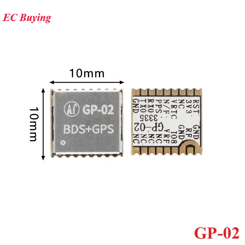 2Pcs/1pc GP-01 GP-02 Kit GPS+BDS Beidou Dual Mode Timing Satellite Positioning Navigation Module BG02-T Development Board
