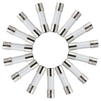 15 Values 150pcs Fast-Blow Glass Fuses Kit 5x20mm 250V 0.1 0.2 0.25 0.5 1 1.5 2 3 4 5 8 10 12 15 20A Packaging in Clear Plastic