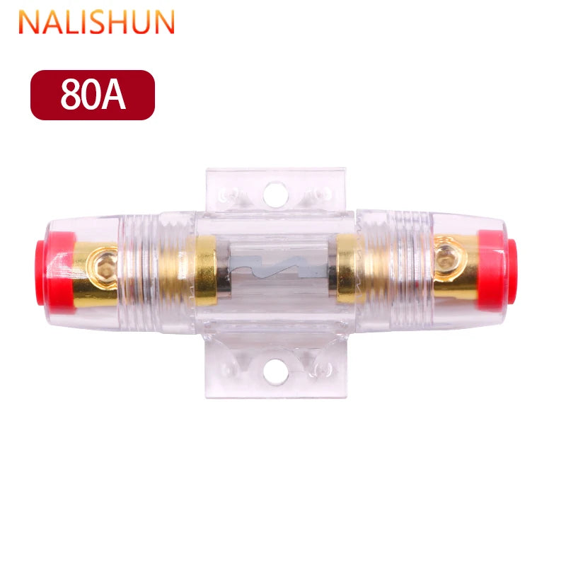 Car Audio Inline Fuse Holder 20A 30A 40A 50A 60A 80A 100A Circuit Breaker for Car Stereo Subwoofer Amplifier Refit Accessories