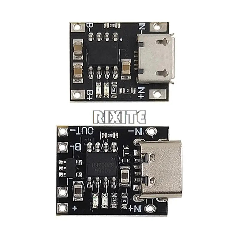 5PCS Type-c/Micro USB Mini Lithium Battery Charging Module Charging Board 1A 3.7V 4.2V TP4056 18650 Charger Module