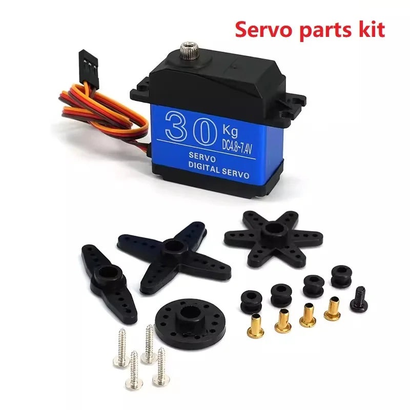 High-Torque Waterproof Servo 20KG 25KG 30KG 35KG 180 270 Degree Digital Copper Gear/Steel Gear Servo, For Robot Arm DIY