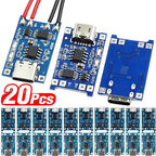 USB Type-C TP4056 Charging Modules 5V 1A 18650 Lithium Battery Charger Board with Protection Features Micro USB/Type C Interface
