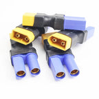 5Pcs Adapter XT60 To XT30 XT90 EC5 TRX T Female To Male Plug Deans Connectors Plug RC Helicopter Quadcopter Lipo Battery Control