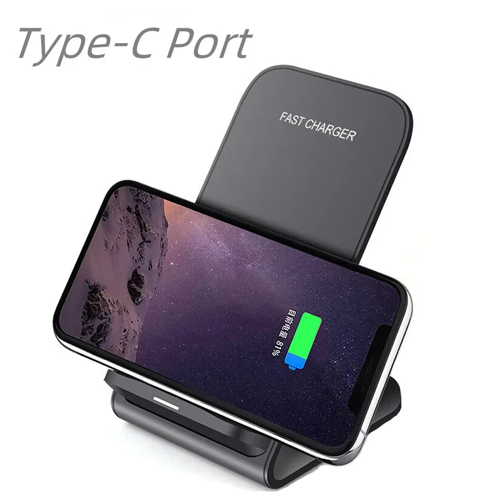 40W Fast Wireless Charger Stand Pad for iPhone 17 16 15 14 13 -11/XR, Samsung Galaxy S25/S26/S21/S20, Xiaomi 17 15 14, Huawei