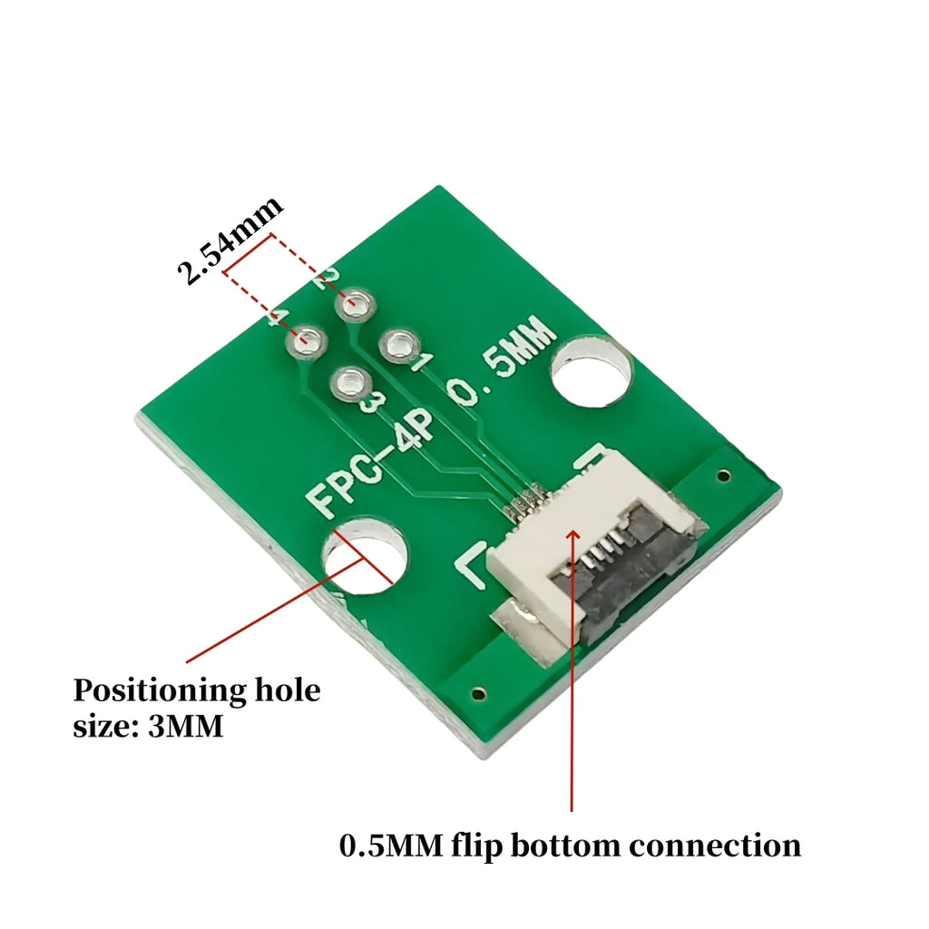FFC/FPC 0.5MM Adapter Board 4P/6P/8P/10P/12P/14P/15P/16P/18P/20P/22P/24P/26P/30P/32P/34P/36P/40P/42P/45P/50P/60P/64P/68P/80P/96P