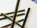 10pcs 1X40P 2.54mm 0.1" Round Hole L10/L11.96 Straight Gold Cuttable Arduino Raspberry pi Breadboard Connector Male Pin Header