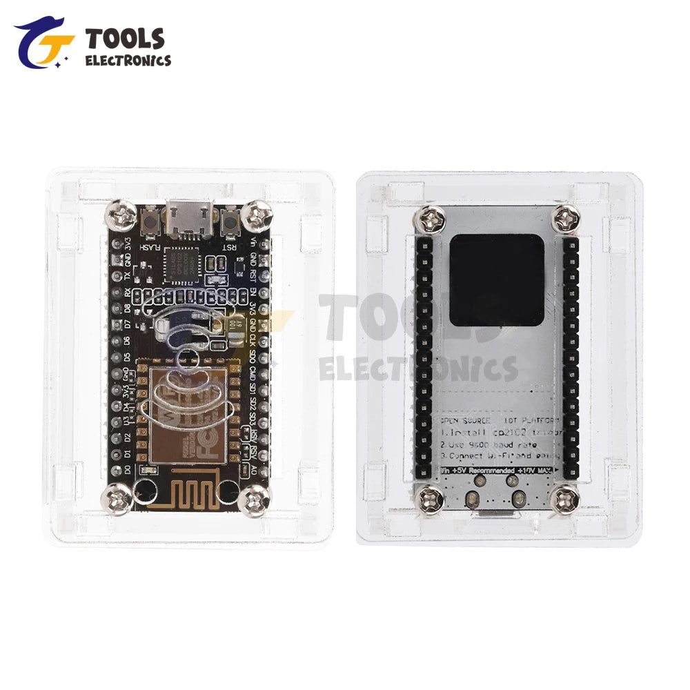 NodeMcu Lua ESP8266 CP2102 CH340G Iot Development Board Transparent Acrylic Protective Shell