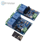 5V ESP8266 ESP-01 1 Channel WiFi Relay Module ESP-01S 2 Way Relay Module For IOT Smart Home remote control switch phone APP