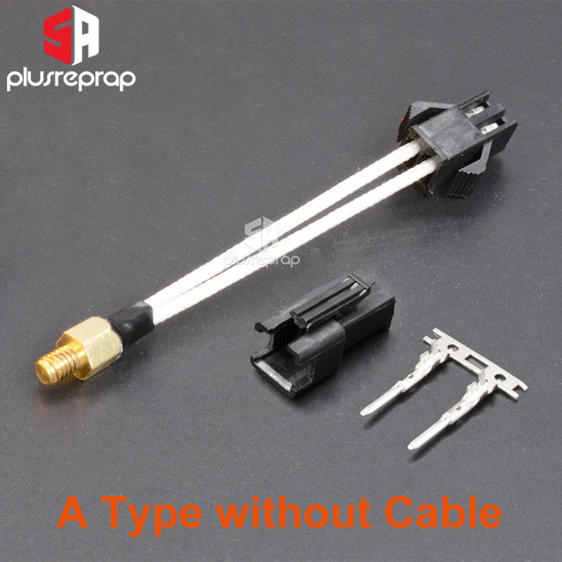 M3 Stud Screw-In Thermistor 100K NTC 3950 for 3D Printer Extruder Hotend V6 V5 MK8 CR10 M3 Thread Heatblock