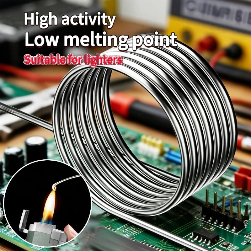 1.0mm 20g 50g 100g Soldering Tin Wire Tin Melt Rosin Core Solder Low Temperature Easy Melt Solder Wire  No-clean FLUX 2.2%