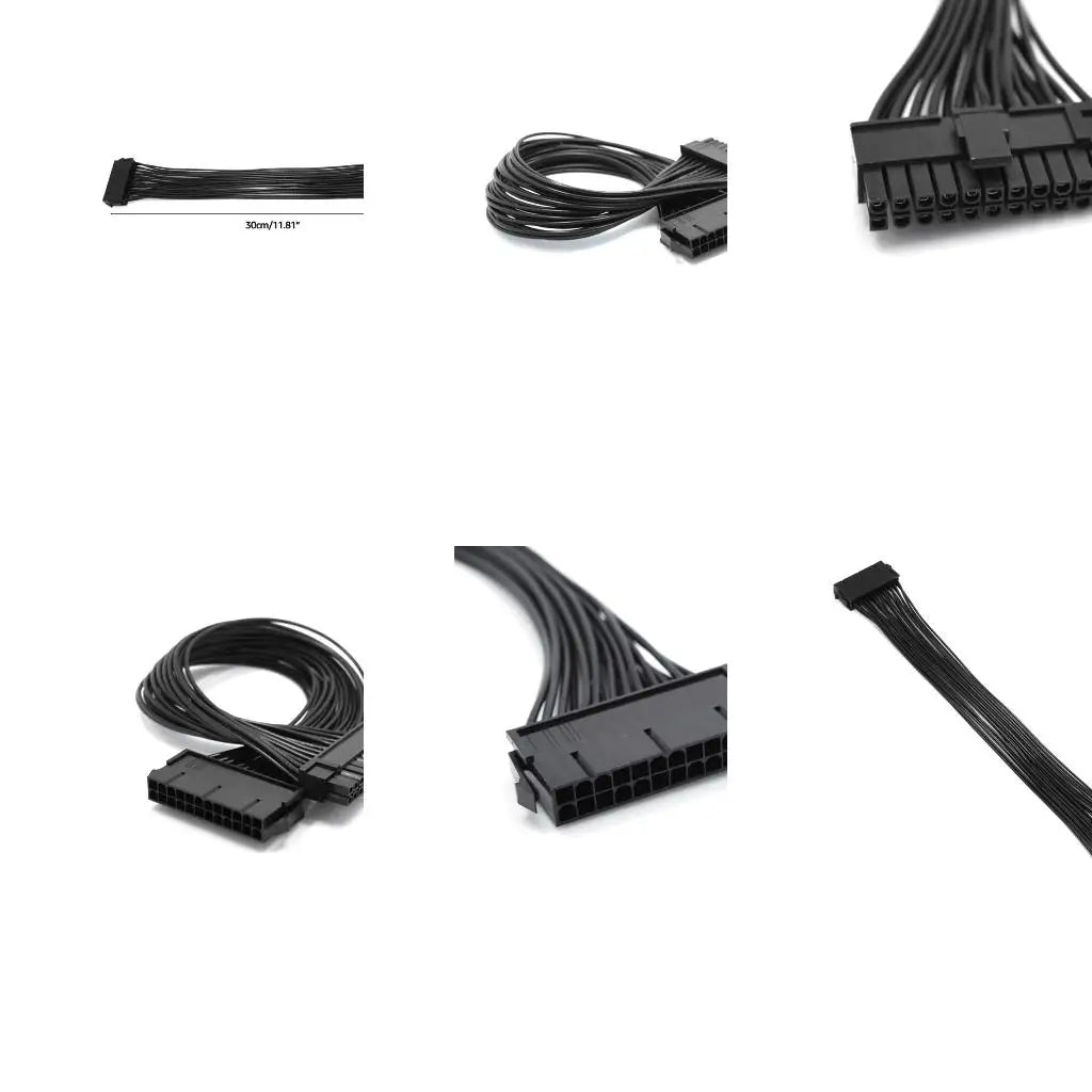 2025 New ATX 24 Pin Motherboard Power Extension Cable Internal PC PSU ATX 24 Pin Male To 24 Pin Female Extension Power Cable