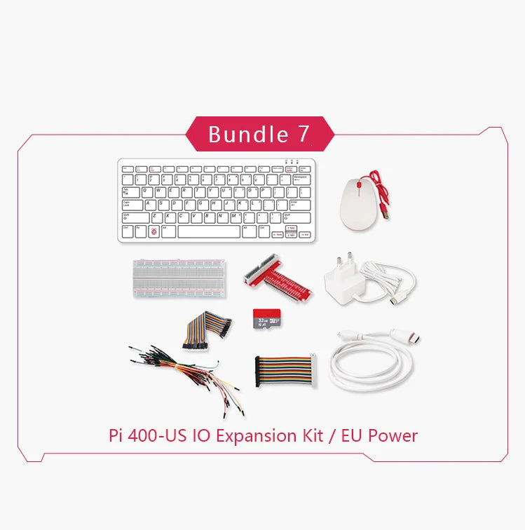 Raspberry Pi 400 Personal Computer or Kit,Quad-core 64-bit Processor 4GB of RAM ,WiFi Dual-display Output For 4K