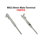 10Set(20PCS) MX2.54 Dupont Connector Housing With Lock Buckle 2.54mm Pitch Single Row 2P/3P/4P/5P/6P/7P/8P/10P/12P Docking Shell