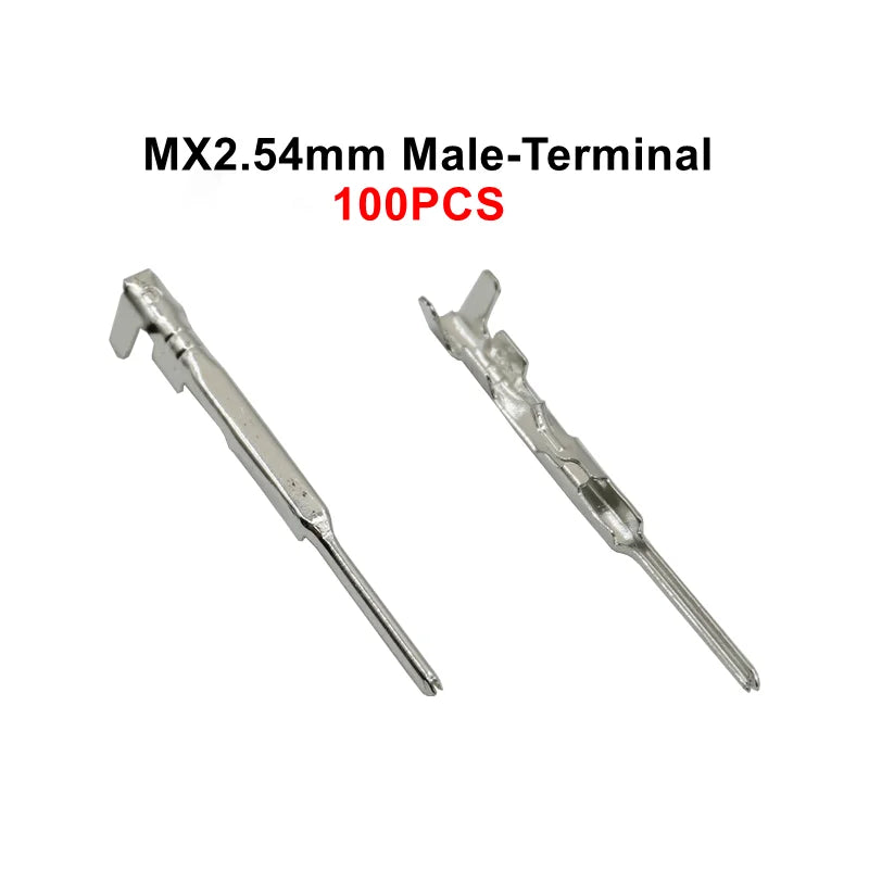 10Set(20PCS) MX2.54 Dupont Connector Housing With Lock Buckle 2.54mm Pitch Single Row 2P/3P/4P/5P/6P/7P/8P/10P/12P Docking Shell