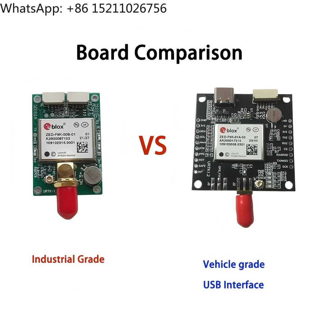 ZED-F9K-01A 184-Channel GNSS Module Development Board RTK NMEA/UBX/RTCM3.3 Protocols RTK Convergence  10s 2.7-3.6V Supply