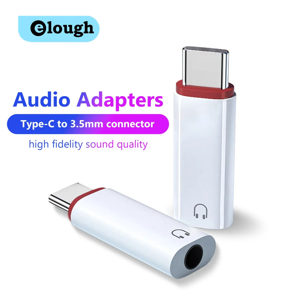 Type C to 3.5 MM Jack AUX Audio Adapter For Huawei Xiaomi Samsung 3.5MM Headphones Connector DAC Converter